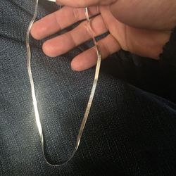 Sterling 925 Herringbone Necklace