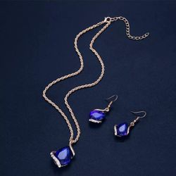 Blue Jewelry Set