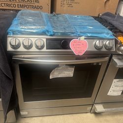 Slide Stove Gas Range Air Fry Convection Samsung 30”