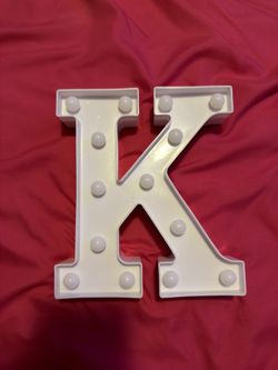 LED Letter K Light – Room Decor