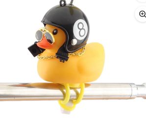 2pcs Cool Duckling Bicycle Decoration With Bar Handle 