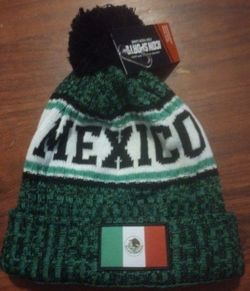 Mexico beanie hat adult size
