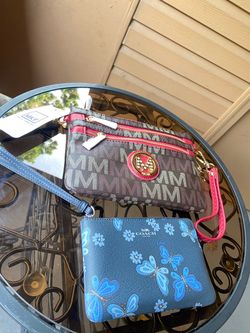 Coach MKF Mia K. Collection Clutch Coin Purse Wallet 2pc