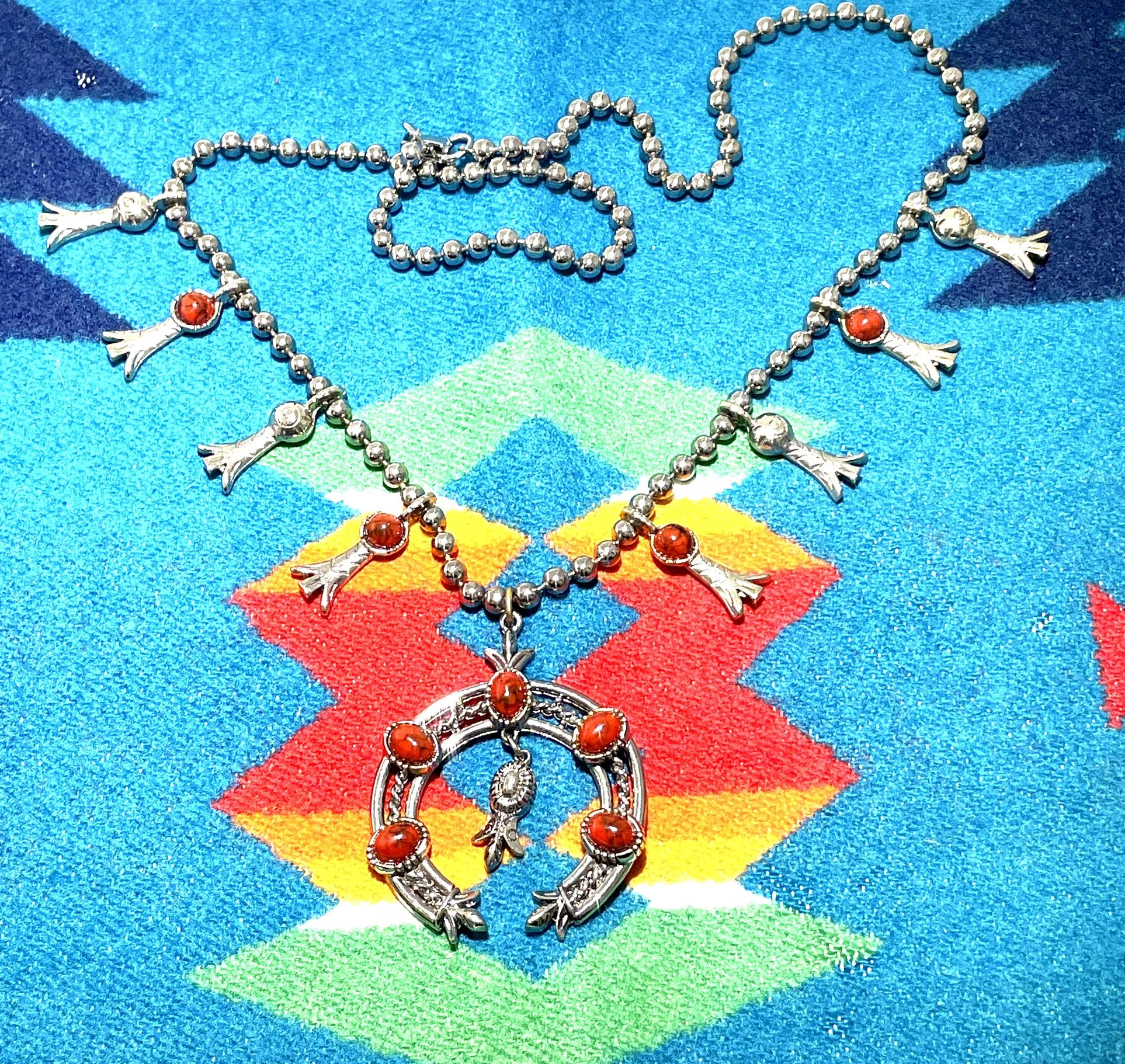 Costume Squash Blossom Necklace