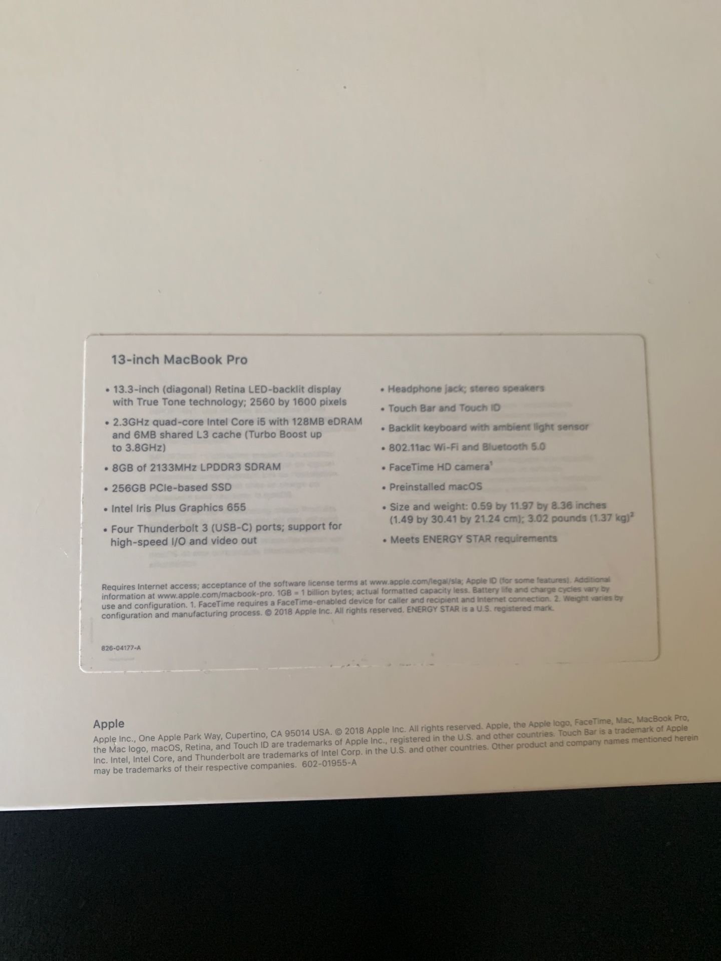Mac book pro with Touch Bar 2018