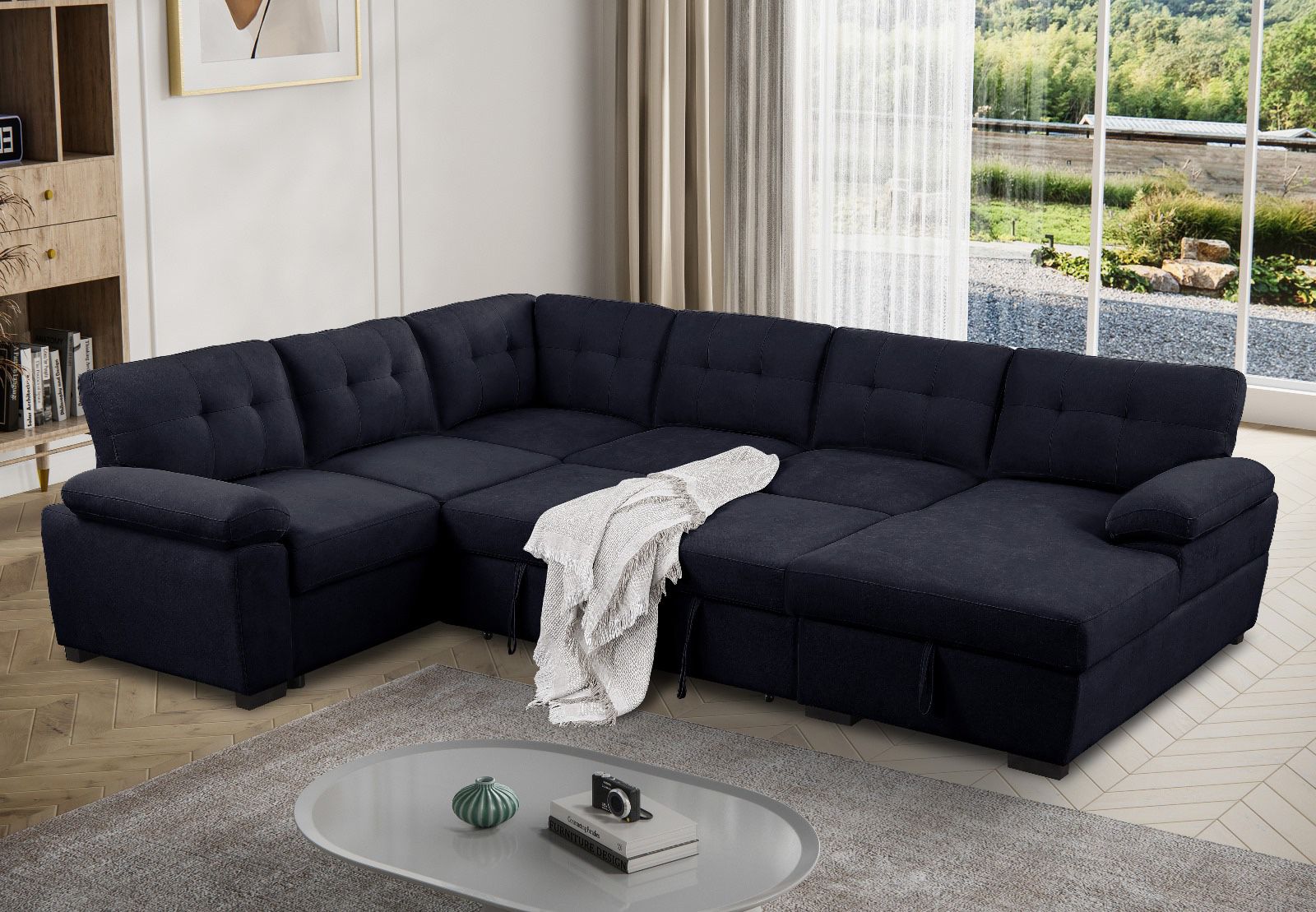 New! Premium Sectional Sofa Bed, Sofa Bed, Sectional, Sectionals, Sectional Sofa, Sectional Couch, Sleeper Sofa, Sectional Sofa With Pull Out Bed