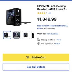 40L Omen gaming desktop 