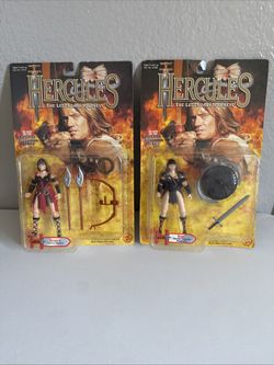 1995 Hercules Action Figures Xena & Xena II Toy Biz
