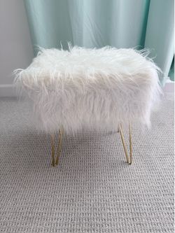 Vanity Seat with storage bin