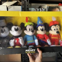 Mickey Mouse Collection Anniversary Dolls. Set Of 5
