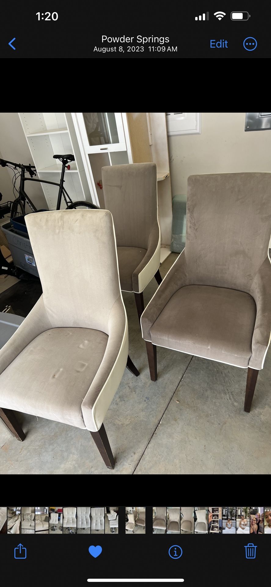 4 Dining Room Chairs