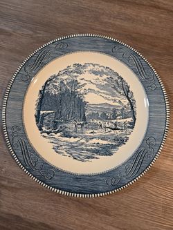 Currier and ives platter
