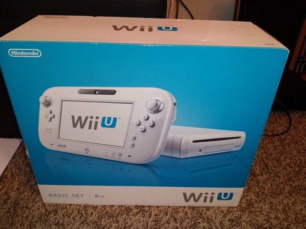  Nintendo Wii U Console 8GB Basic Set - White : Video Games