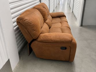 🔥🤎Sit Comfortably And Recline!! Manual Faux Leather