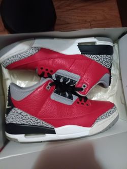 Air Jordan 3 Red Cement Sneakers