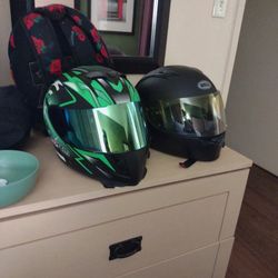 2 Size M Helmets With Radios