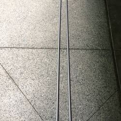 Set of 2 Aluminum Curtain/Utility Rods