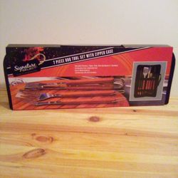 7 Piece BBQ Tool Set With Zipper Case