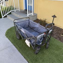 Folding Trolley Cart Camper Trolley Stroller Home Shopping Cart Outdoor for Camping Beach