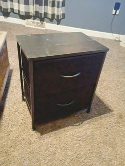 Black Fiber Nightstand