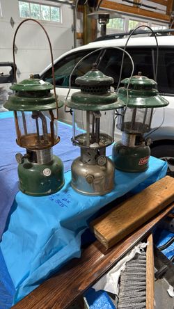 Three Old Coleman Lanterns