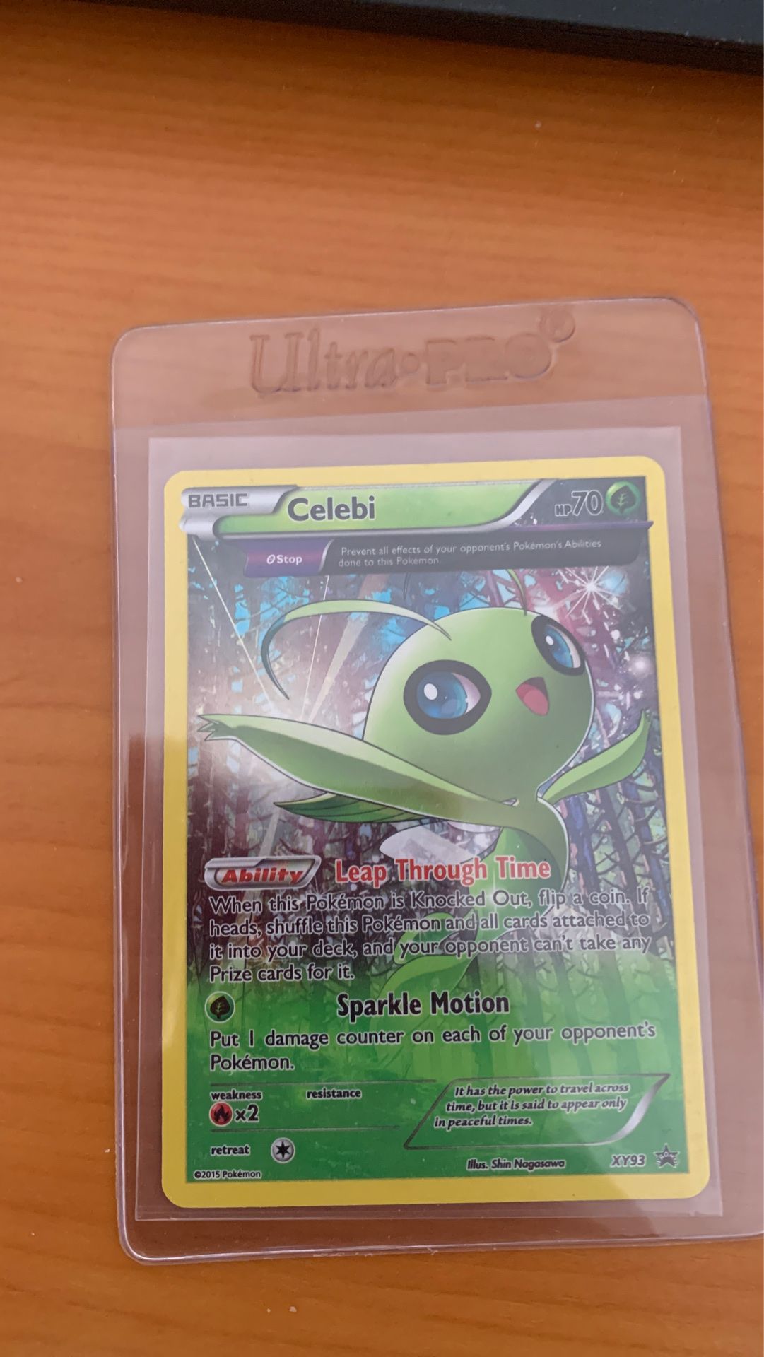 Celebi XY93 Rare Holo Pokemon Card