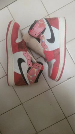 Nike Air Jordan 1 Retro High OG "Spider-Man Across the Spider-Verse”Size 7