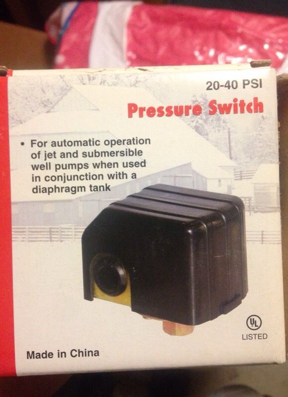 Pressure switch.