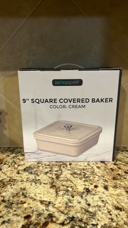 9” Square Covered Baker