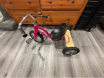 Pink Schwinn Roadster Tricycle, 12" Front Wheel, Adjustable Seat as-is