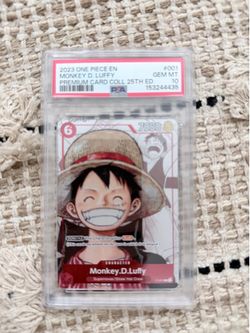 PSA10 2023 ONE PIECE EN #001 MONKEY D. LUFFY PREMIUM 25TH ED