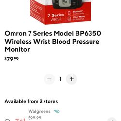 Omron Wireless Blood Pressure Monitor