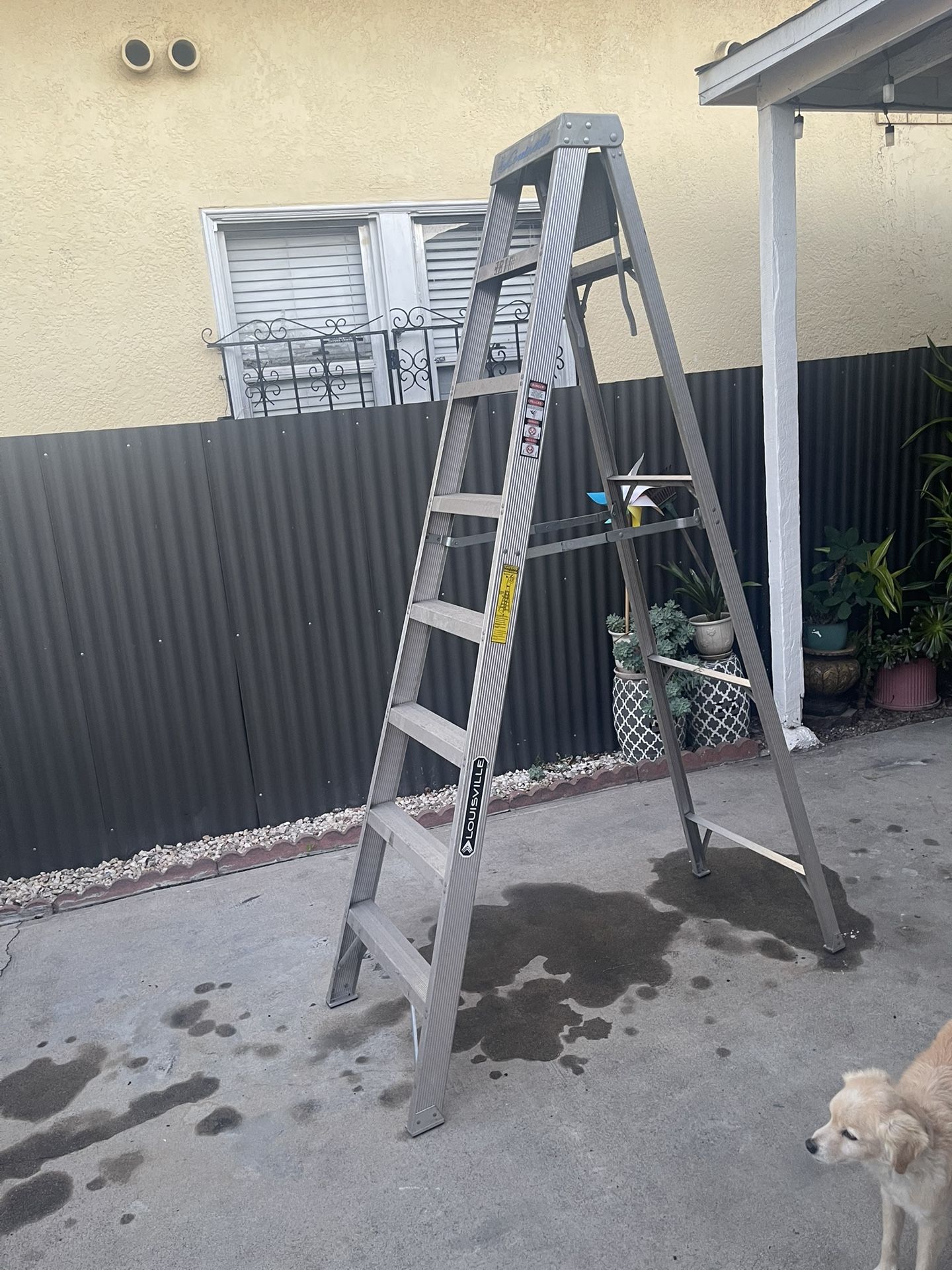 Excellent And Good Condition, Heavy Duty aluminum ladders