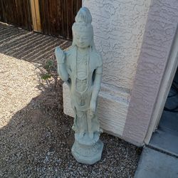 Tall Concrete Buddhist Statue