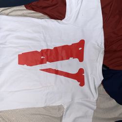 Vlone shirt white & red