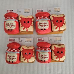 Valentine Fetch & Cuddle Dog Toys NEW 