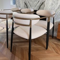 Mid Century Modern Dining Chair - Arhaus Jagger Dupe Dining Chair - Arhaus Style Dining Chairs 