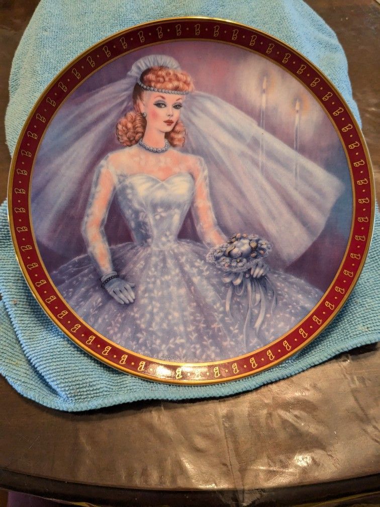 1959 Barbie Bide-To- Be By Susan Morton Plate