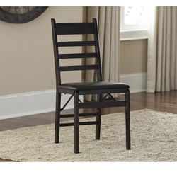 2 Folding Wood Chairs