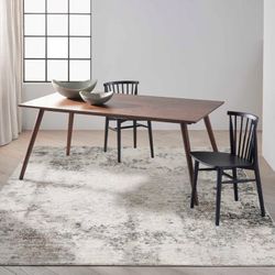 Calvin Klein Luminosity Ivory Gray Area Rug 5’3” 7’3”