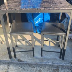 Small Table With Booths Used 