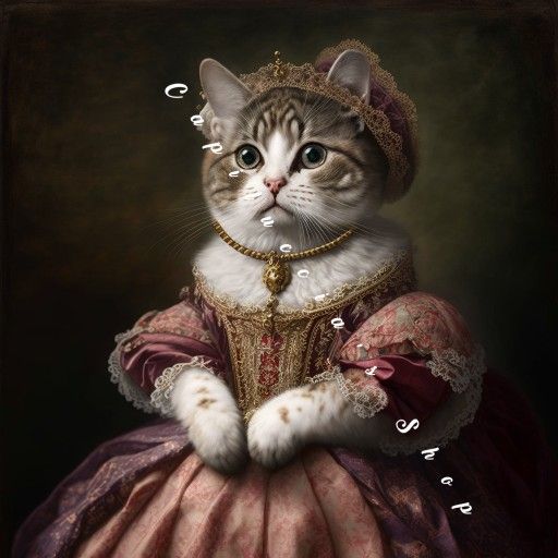 Beautiful Royal Cat Princess poster