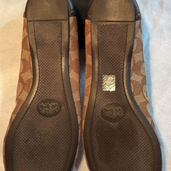 Coach Signature Flats - Brown - Size 10