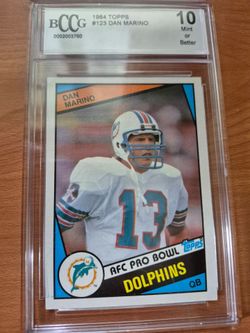 1984 Dan Marino Rookie Card BCCG 10 Mint