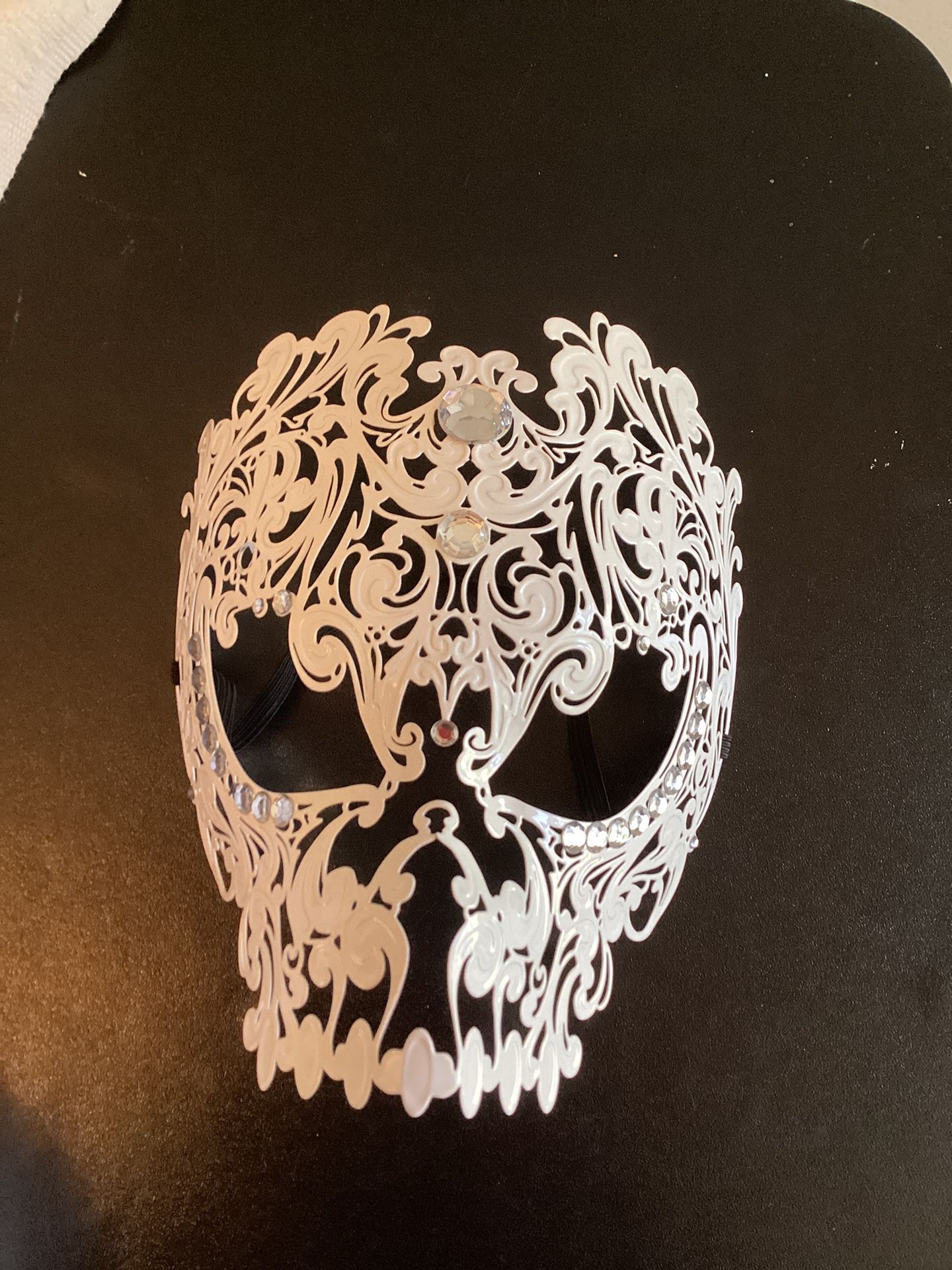 Mask. (Full Face, Metal, Filigree,) Adult Size