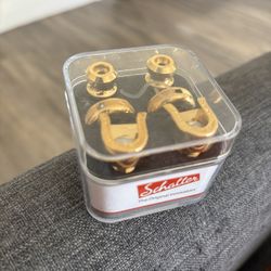 Schaller guitar strap Locks GOLD