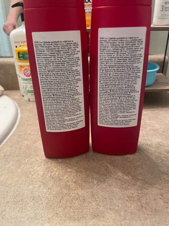 2 Old Spice Shampoo Bottles