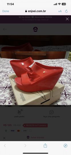 Melissa Creative Wedge Sandal 9 - 9.5