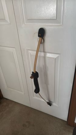 Wooden Bow with Bear Head Handle