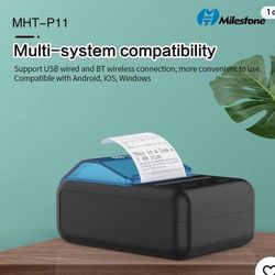 Milestone MHT-P11 58mm Portable Thermal Receipt Printer Support /USB C7R8